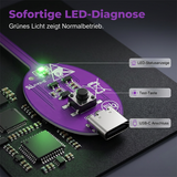 Inductance Tester for Mainboard Diagnosis – LED Indicator, USB-C & 86×22mm PCB Probe