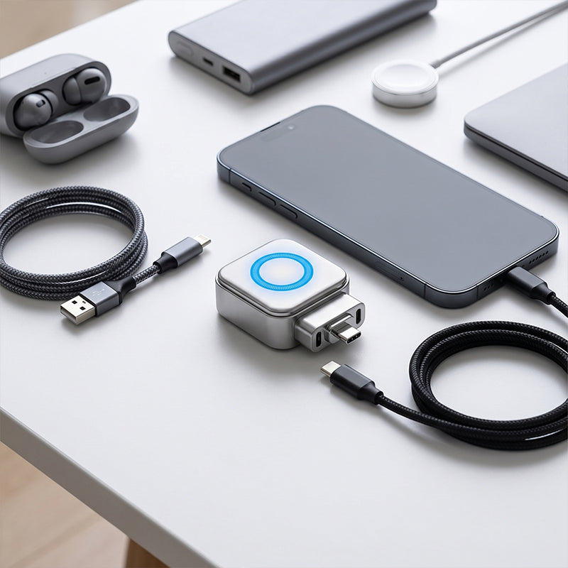 120W USB-C Wall Charger – Auto Shut-Off, Fast Charging & LED Status Indicator