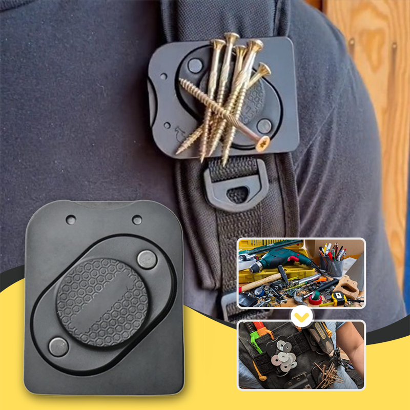 Magnetic Tool Holder – Belt Clip, Strong Magnet & Nylon for Screws & Bits