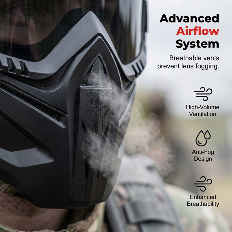 Safety Goggles with Removable Face Shield – Anti-Fog Vents, Polycarbonate & 129g Lightweight