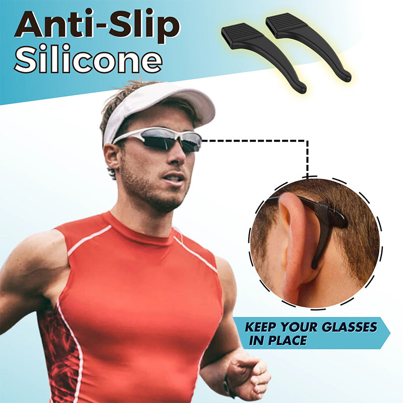 Anti-Slip Silicone Eyeglass Ear Hooks – Flexible, Universal Fit & 12 Colors