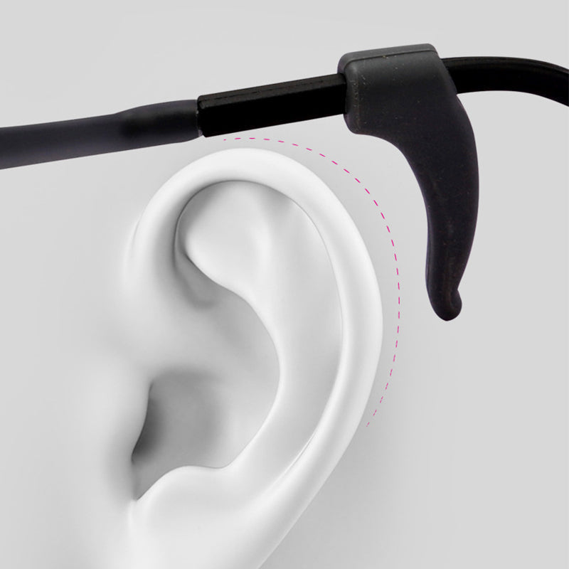 Anti-Slip Silicone Eyeglass Ear Hooks – Flexible, Universal Fit & 12 Colors
