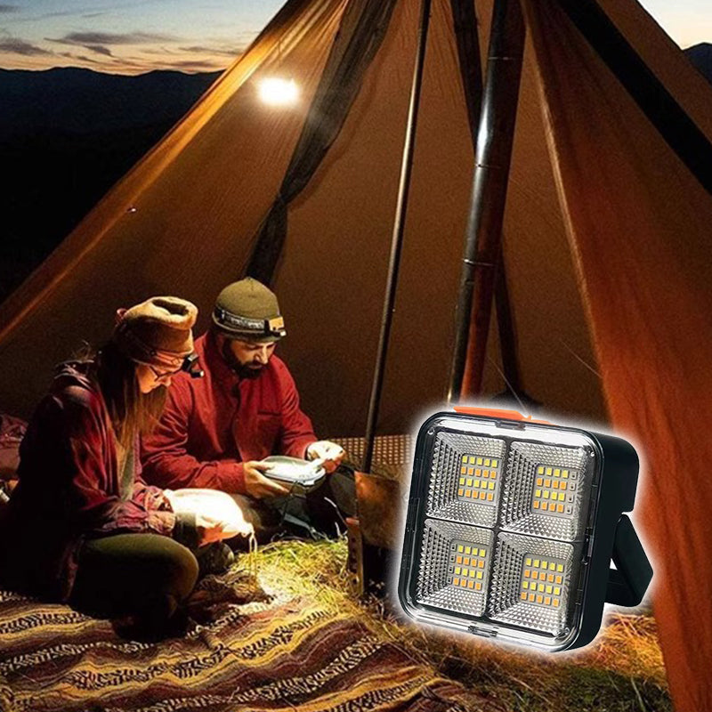 40-LED Solar Work Light – Powerbank, Magnetic Stand & IP66 Waterproof