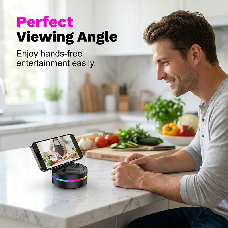 Portable Bluetooth Speaker – RGB Lighting, Built-In Phone Stand & Wireless