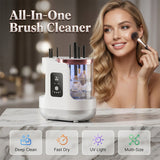 Electric Makeup Brush Cleaner – UV Light Sterilizer, 850 RPM Sonic & USB Powered