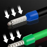 Insulated Wire Terminal Kit – Copper Core, Color-Coded & Crimping Tool