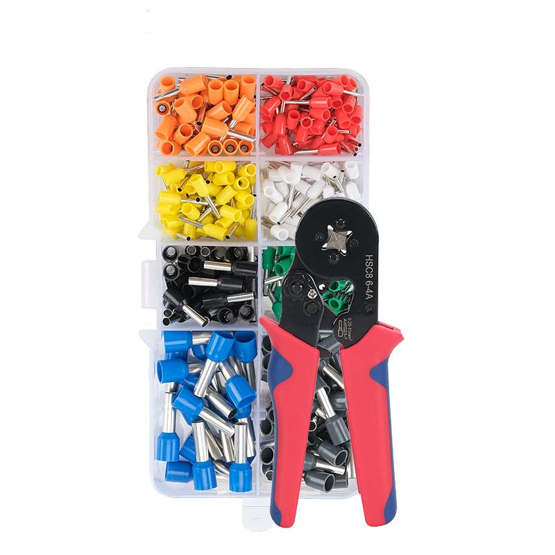 Insulated Wire Terminal Kit – Copper Core, Color-Coded & Crimping Tool