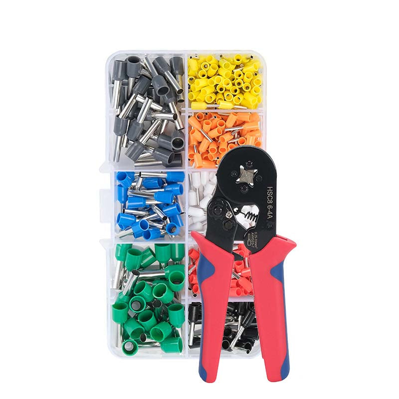 Insulated Wire Terminal Kit – Copper Core, Color-Coded & Crimping Tool