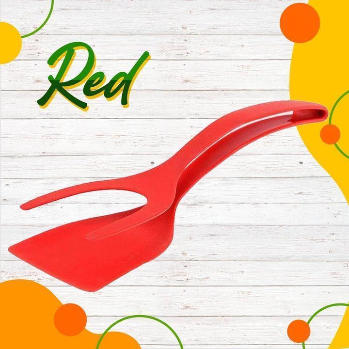 2-in-1 Silicone Tongs & Spatula – Heat-Resistant, Non-Scratch, Dishwasher Safe