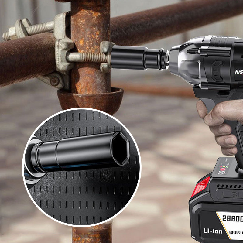 Cordless Electric Impact Wrench – 480Nm Brushless, Lithium Battery & LED Light