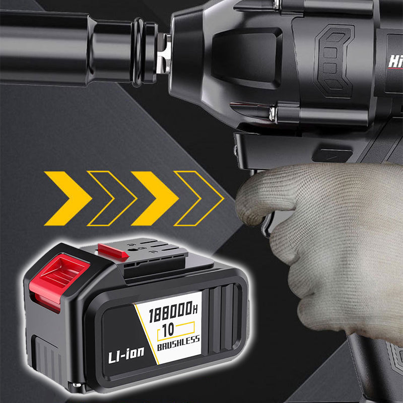 Cordless Electric Impact Wrench – 480Nm Brushless, Lithium Battery & LED Light