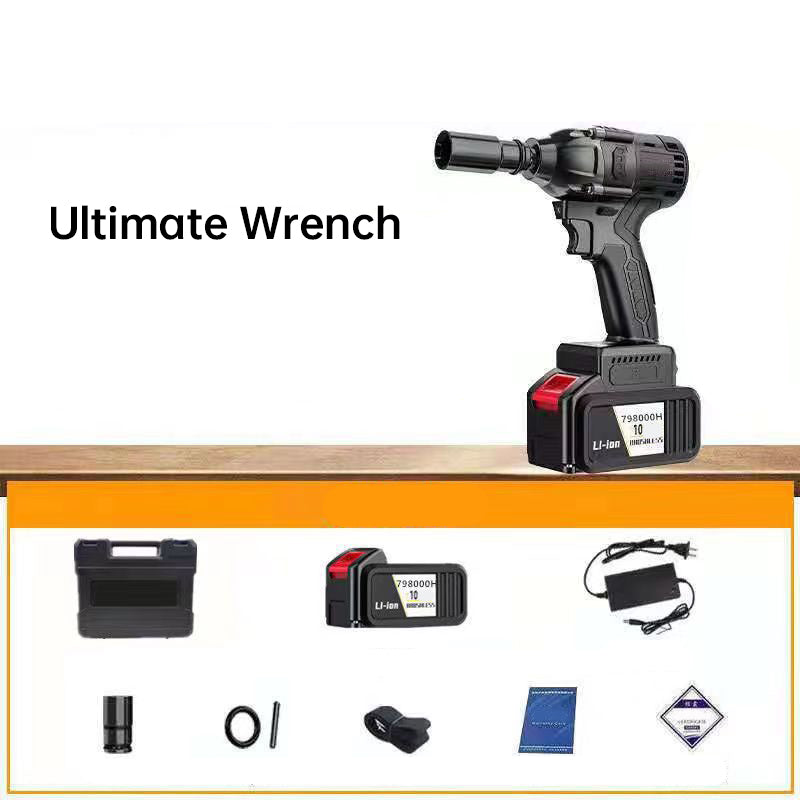 Cordless Electric Impact Wrench – 480Nm Brushless, Lithium Battery & LED Light