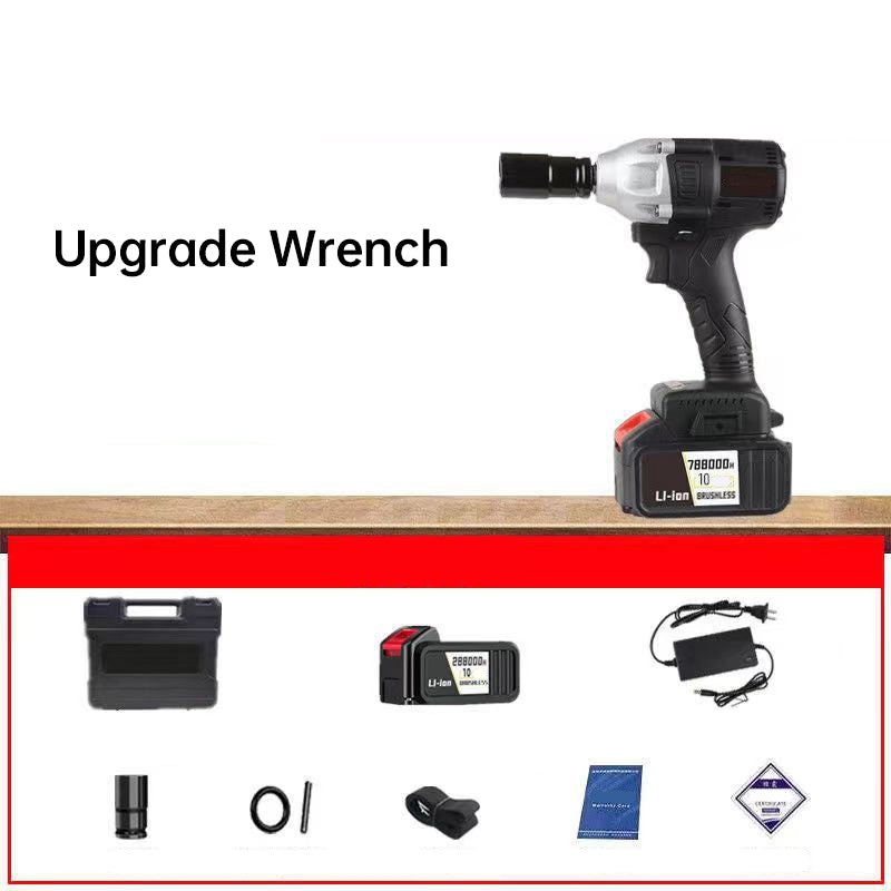 Cordless Electric Impact Wrench – 480Nm Brushless, Lithium Battery & LED Light