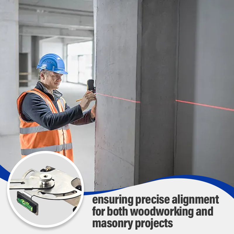 Laser Level Base Stand – 180° Swivel Arm, Stainless Steel & Non-Slip Mount