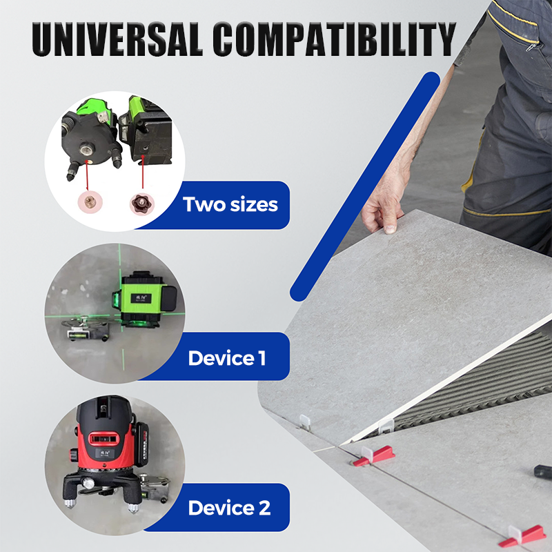 Laser Level Base Stand – 180° Swivel Arm, Stainless Steel & Non-Slip Mount
