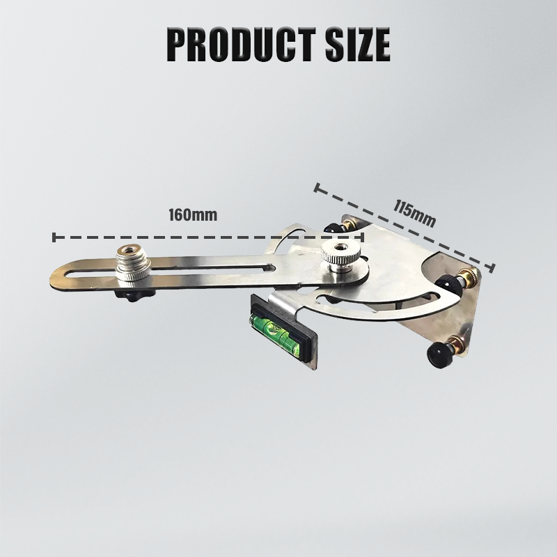 Laser Level Base Stand – 180° Swivel Arm, Stainless Steel & Non-Slip Mount