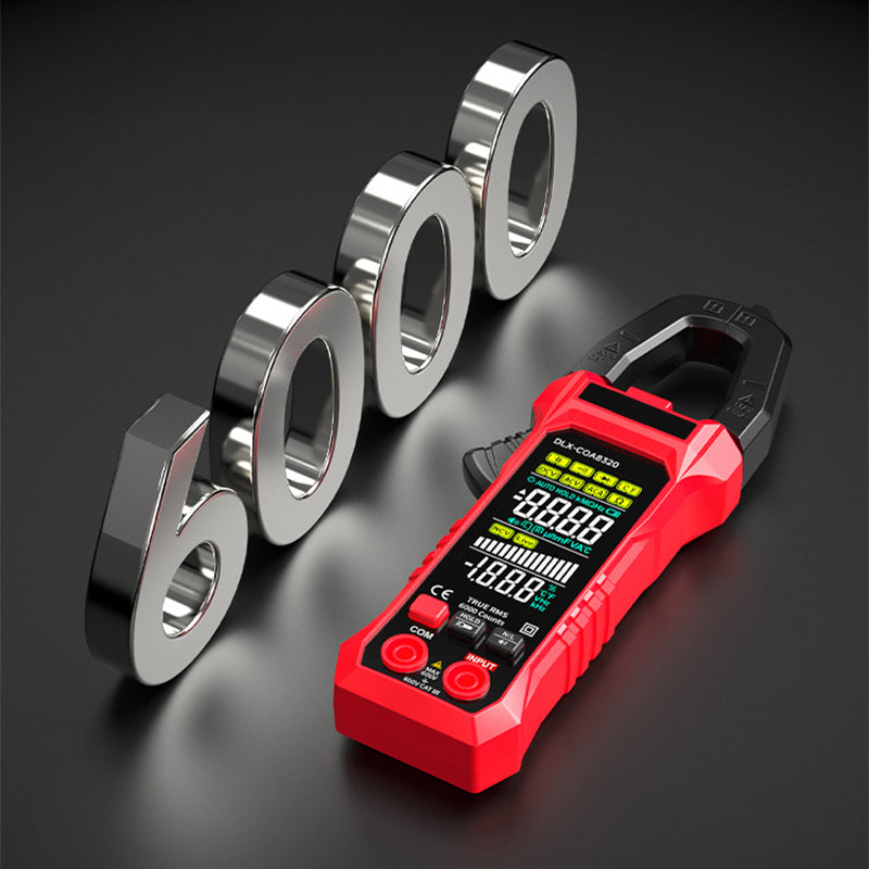 Digital Clamp Meter – 600A Auto-Range, AC/DC Voltage, NCV & LED Flashlight