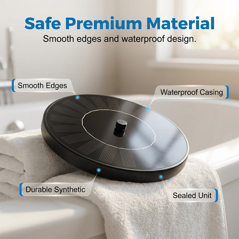 Floating Solar Water Fountain – 7.4V Rechargeable, 30–70cm Spray & Pool Bath Toy
