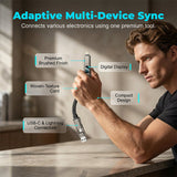 4-in-1 Keychain Charging Cable – 65W Fast Charge, Digital Power Display, Braided
