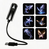 LED Star Projector – 10 Projection Inserts, 360° Rotatable & USB Powered