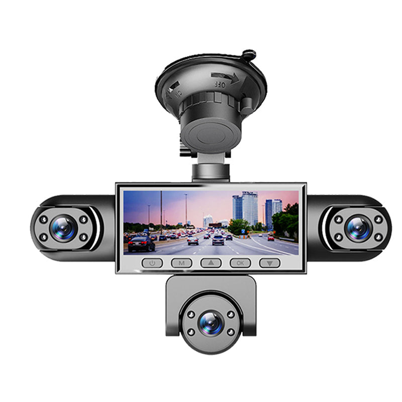Panoramic Dash Cam – 1080p Full HD, Night Vision & 4/5-Camera System