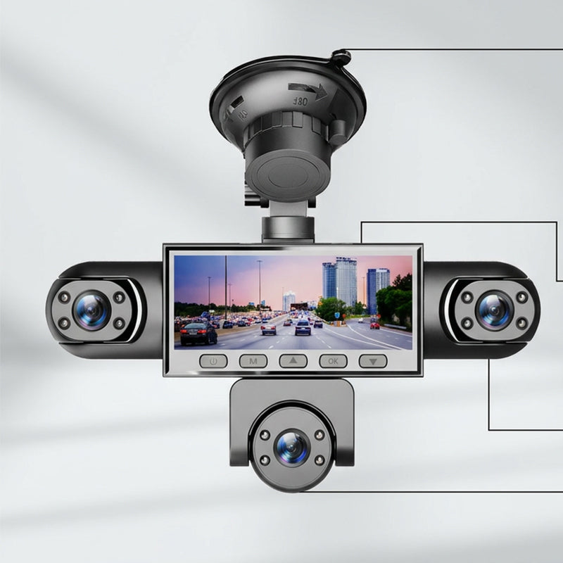 Panoramic Dash Cam – 1080p Full HD, Night Vision & 4/5-Camera System
