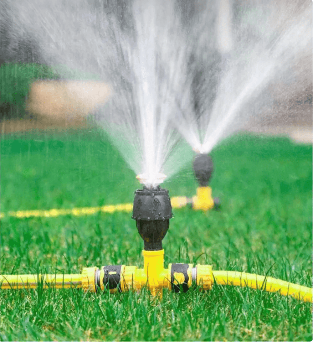 4er-Set Rotierender Gartensprenger – Effiziente Bewässerung für Ihren Garten, Weniger Aufwand, Gleichmäßige Verteilung
