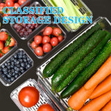 FridgeMaster Stackable Fridge Organizer Set of 10 - Maximize Space & Keep Your Fridge Neat