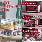 FridgeMaster Stackable Fridge Organizer Set of 10 - Maximize Space & Keep Your Fridge Neat