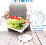 FridgeMaster Stackable Fridge Organizer Set of 10 - Maximize Space & Keep Your Fridge Neat