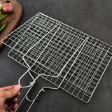 Stainless Steel Grill Basket – Non-Stick Coating, Foldable Lock & Heat-Resistant