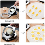 Premium Stainless Steel Egg Slicer - 3 Versatile Cutting Styles for Effortless Meal Prep!