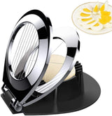 Premium Stainless Steel Egg Slicer - 3 Versatile Cutting Styles for Effortless Meal Prep!