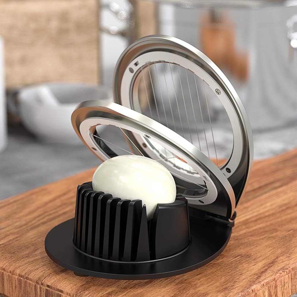 Premium Stainless Steel Egg Slicer - 3 Versatile Cutting Styles for Effortless Meal Prep!