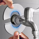 Stainless Steel Faucet Escutcheon Cover – Self-Adhesive, 21–51mm & Chrome