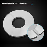 Stainless Steel Faucet Escutcheon Cover – Self-Adhesive, 21–51mm & Chrome