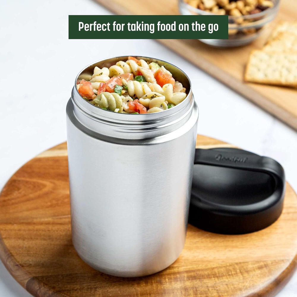 WarmCarry Stainless Steel Food Warmer Container with Handle - Insulated, Durable, Perfect for Meals on the Go