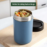 WarmCarry Stainless Steel Food Warmer Container with Handle - Insulated, Durable, Perfect for Meals on the Go