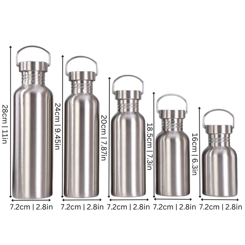 Insulated Stainless Steel Water Bottle – Reusable, Leakproof & Multiple Size Options