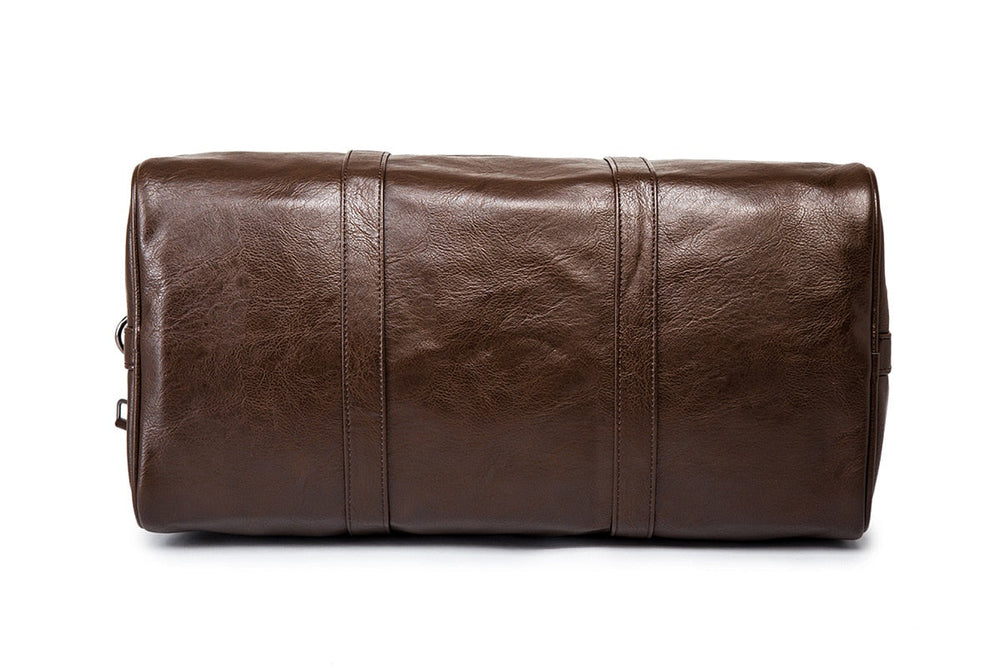 Large Capacity Leather Travel Bag – Lightweight & Durable Carry-On