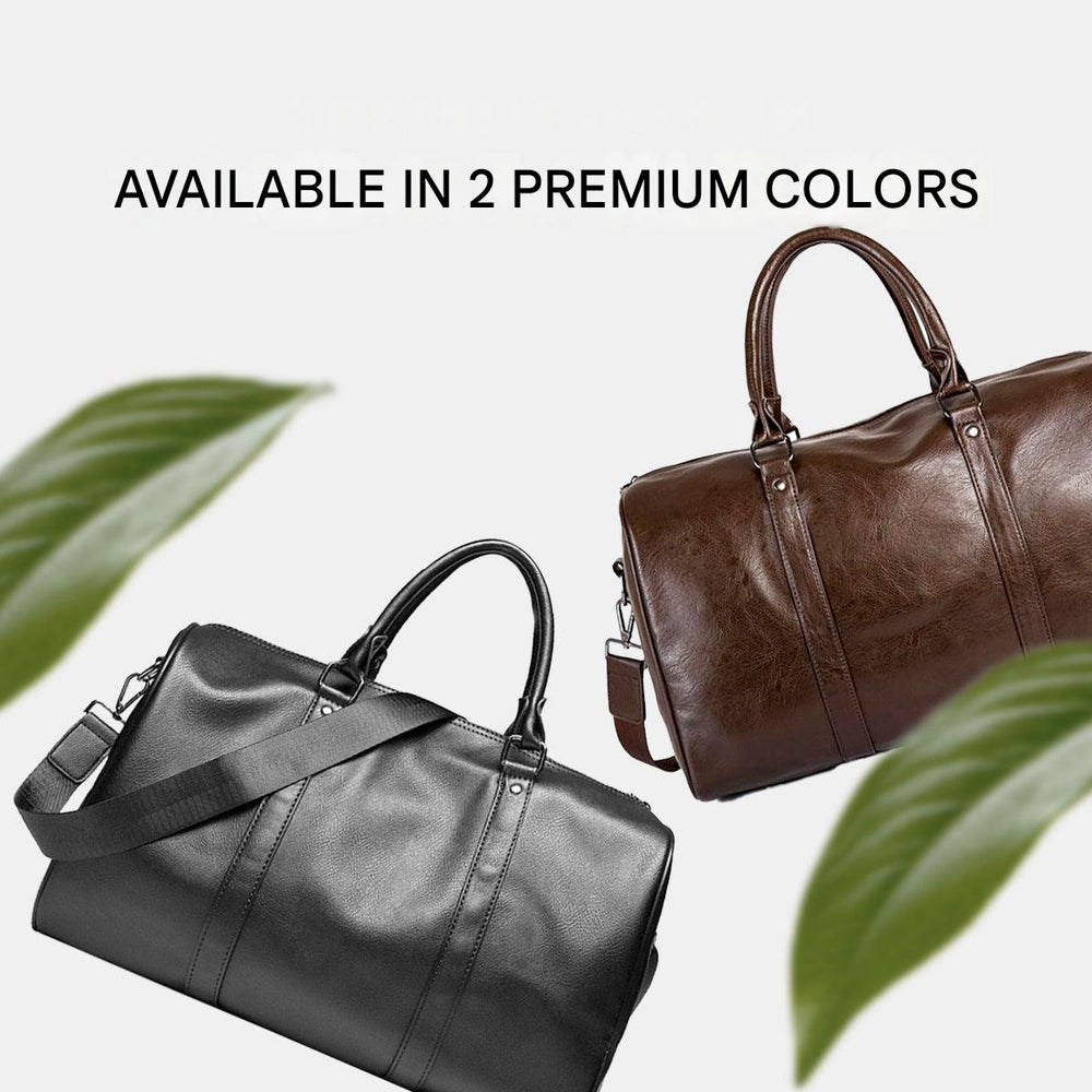 Large Capacity Leather Travel Bag – Lightweight & Durable Carry-On