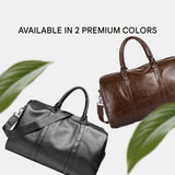 Large Capacity Leather Travel Bag – Lightweight & Durable Carry-On