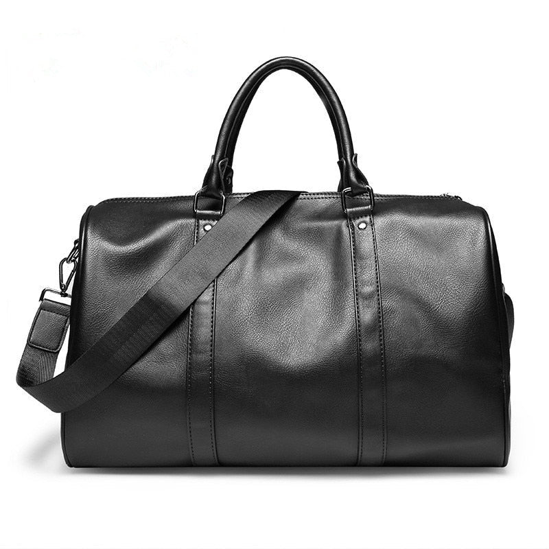 Spacious Leather Travel Duffel Bag – Lightweight, Durable Carry-On for Easy Travel