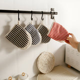 Premium Striped Oven Mitts - Heat-Resistant Kitchen Gloves for Safe Cooking & Baking
