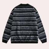 Striped Men's Sweater with Comfortable Fit - Dorian