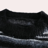 Striped Men's Sweater with Comfortable Fit - Dorian