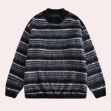 Striped Men's Sweater with Comfortable Fit - Dorian