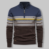 Striped Zip Sweater - SummitZip - 6