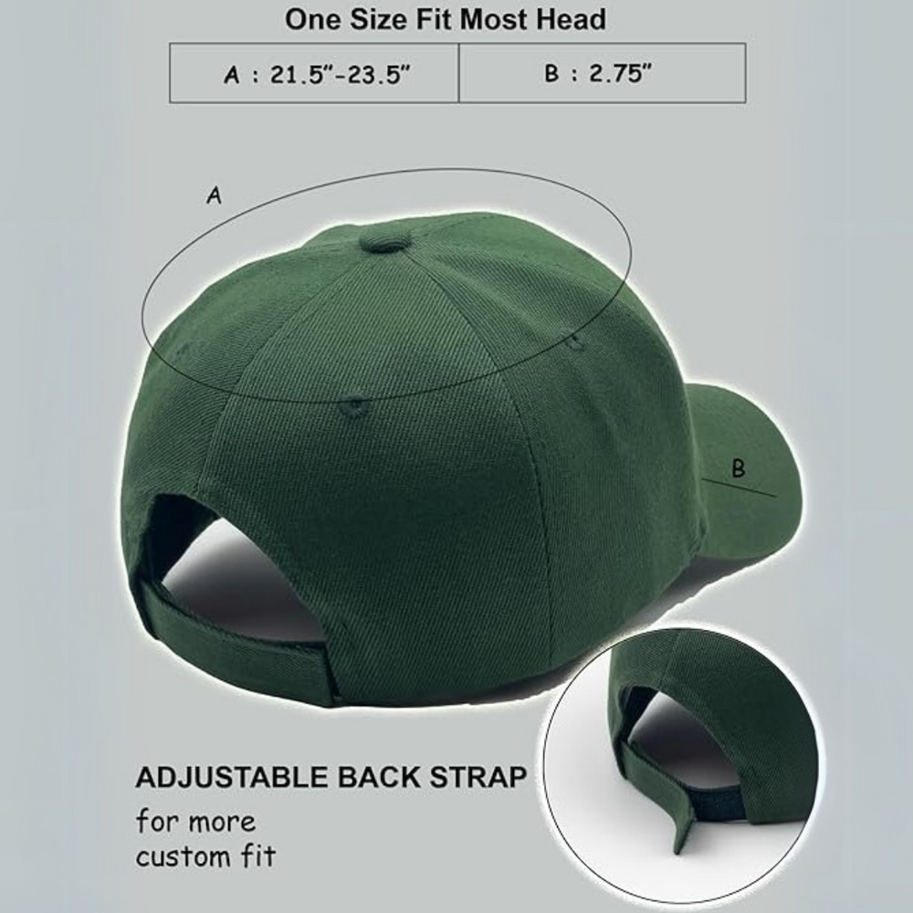 Adjustable Structured Baseball Cap - Alex | Stylish & Comfortable Fit for All Sizes
