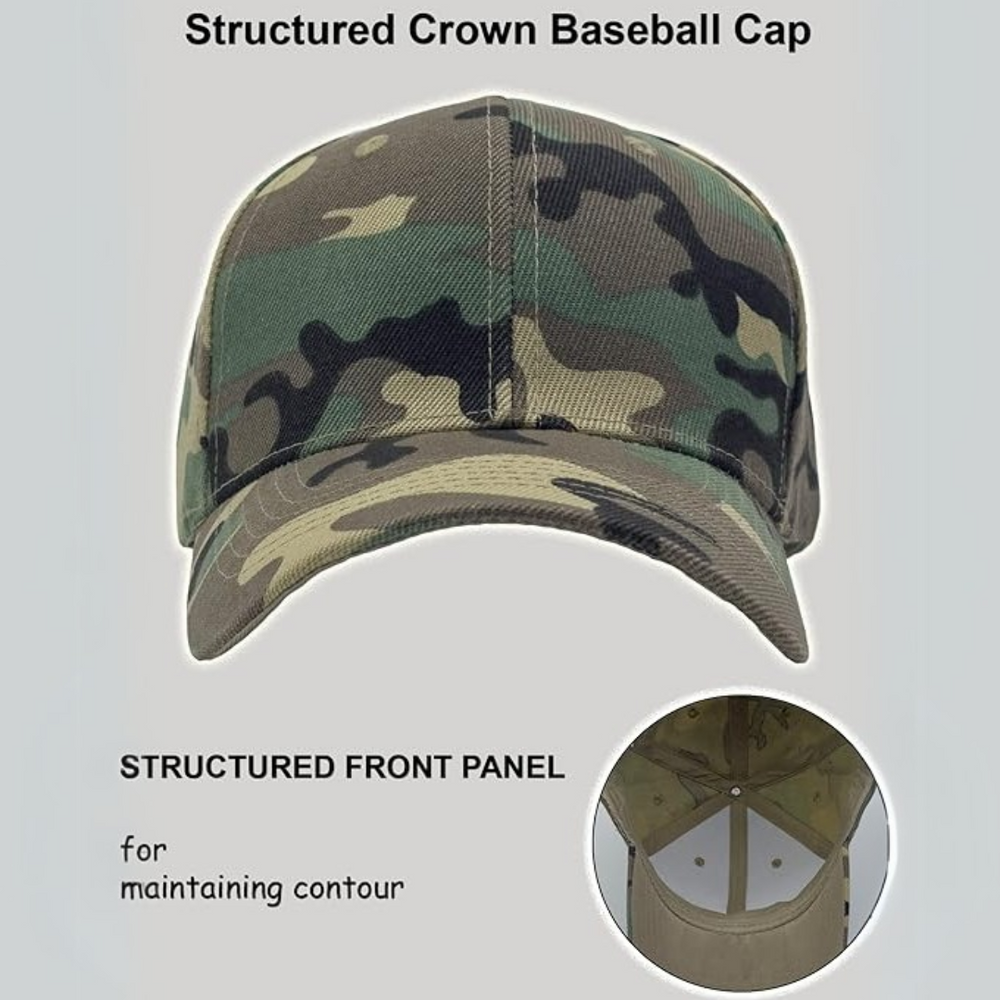 Adjustable Structured Baseball Cap - Alex | Stylish & Comfortable Fit for All Sizes